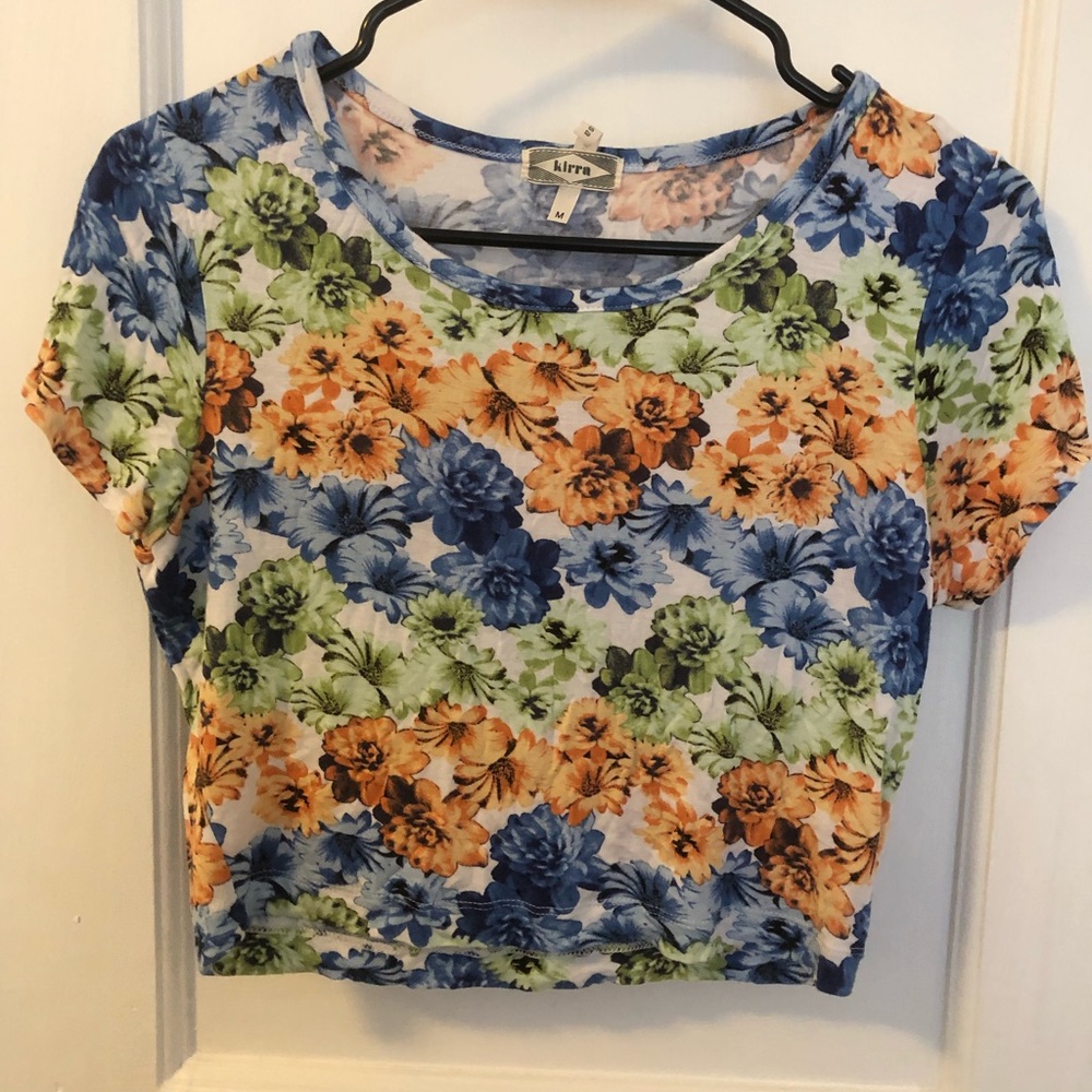 Floral crop top
